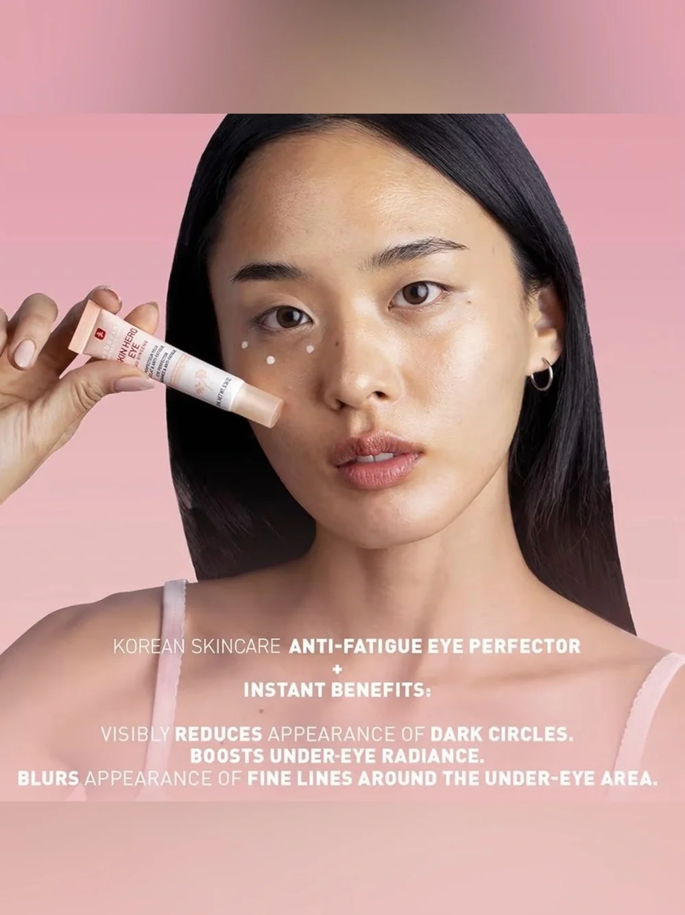 Erborian Skin Hero Eye Cream Anti-Fatigue Dark Circles Brightening Korean 10mL